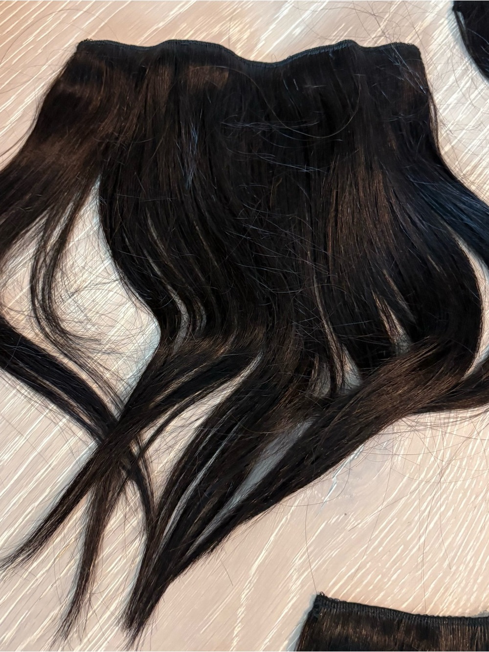 Darkest brown/natural black Clip-In Hair Extensions Set – Natural Black - Picture 9 of 9